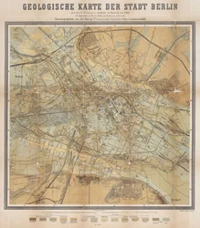 Geologische Karte der Stadt Berlin